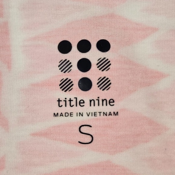 Title Nine Women's Breeze Coral Geometric Sleeveless Cowl Neck Mini Dress Size S - Picture 3 of 7